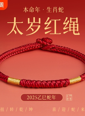杭州流通处红绳2026马年本命年金刚结太岁手绳文创手链情侣礼物