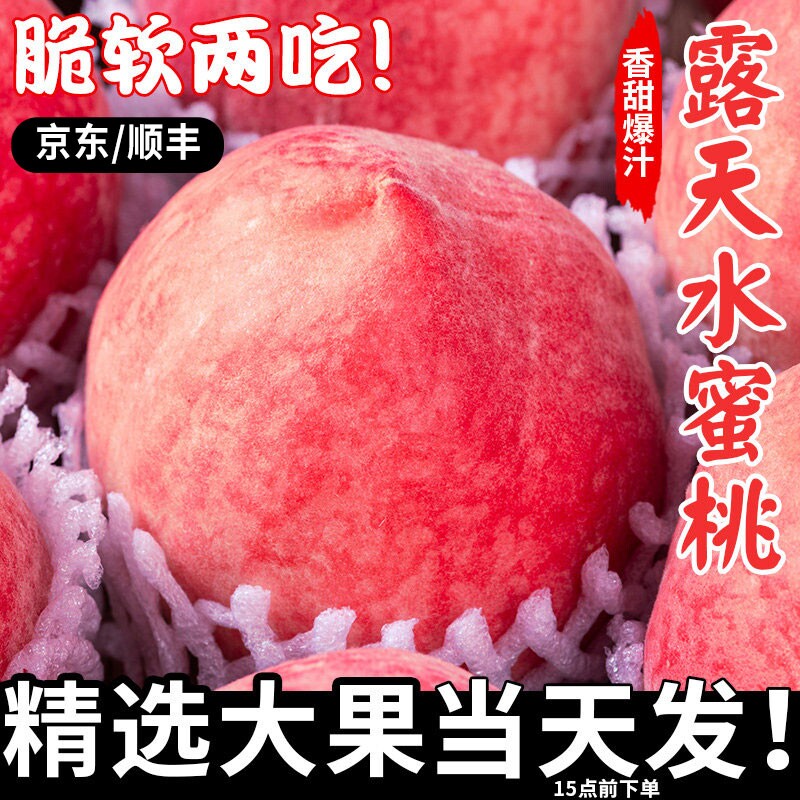 新鲜露天水蜜桃子安徽当季时令水果应季整箱黄桃蟠桃无锡现摘包邮