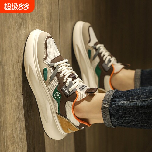 莆田男鞋夏季透气网面运动鞋男款