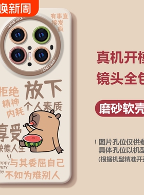 适用华为mate70pro手机壳新款60pro+外壳5至臻版6全包mate30e荣耀magic7情侣50加40卡通10保护套4卡皮巴拉x60