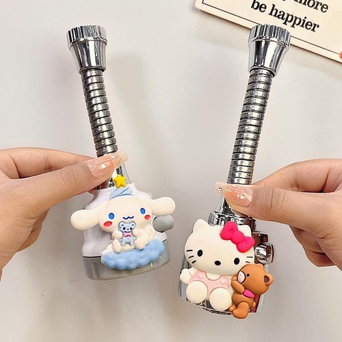 水龙头防溅水神器延伸器可爱卡通厨房洗手池花洒万向可旋转过滤嘴