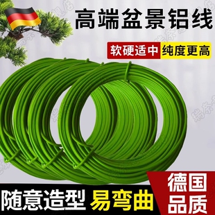 德国盆景造型专用铝丝绿色铝线蟠扎罗汉松定型套装园艺花卉植物黑