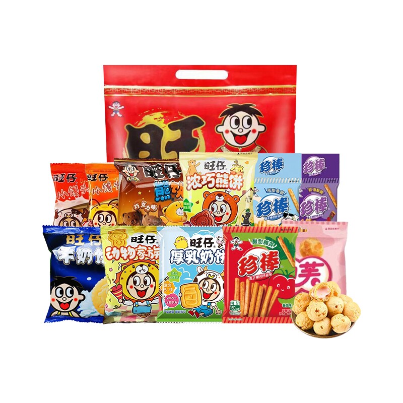 旺旺零食大礼包整袋送亲朋友单位福利 旺旺礼303g*1（一共11