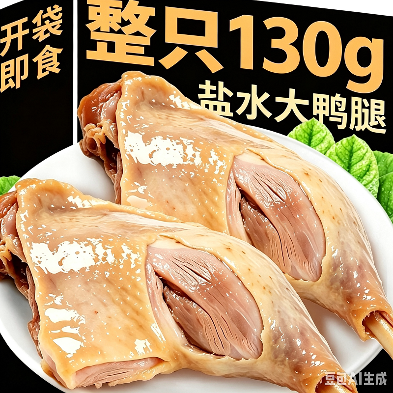 南京盐水鸭腿正宗老开袋肉类零食小吃卤味下酒菜熟食好吃即食食品