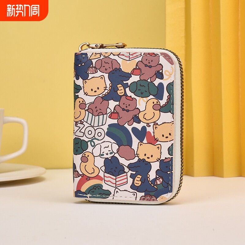 卡包小众风琴式卡片包3寸拍立得小卡证件零钱包简约皮革驾驶证