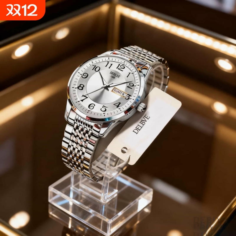 瑞士同款青少年初高中学生手表男款简约潮流全自动机械防水石英表