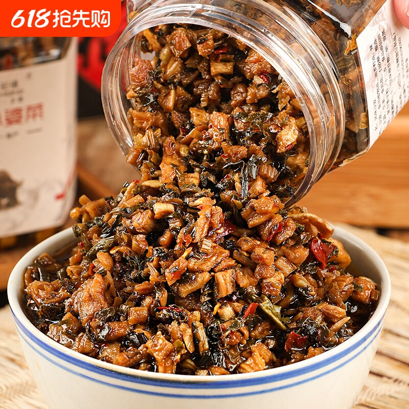 三知情农家外婆菜开味下饭菜湖南特产梅干菜咸菜小萝卜酱菜即食