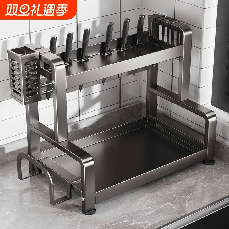 厨房多功能置物架调料品架盐调味罐收纳盒台面调料架子调味料分层