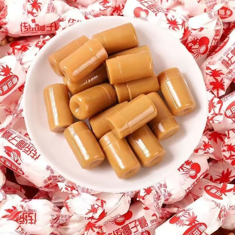 硬糖糖果零食椰子味喜糖年货糖果散装批发椰子糖