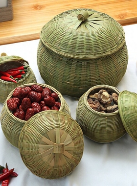 竹编织品鸡蛋篮零食篮家