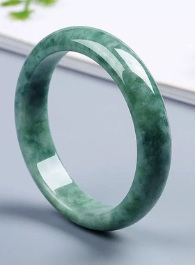 正品贵州翠玉石手镯油青翠色真玉镯子送婆婆女友妈妈礼物礼盒证书