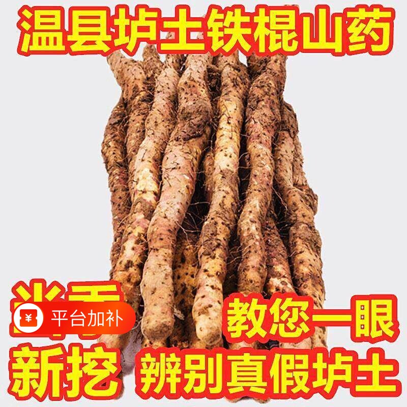 铁棍山药正宗温县垆土淮山药河南焦作新鲜5斤铁杆怀山药整箱包邮