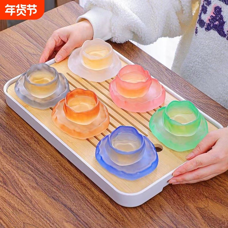 李子柒同款热卖杯子 玻璃琉璃茶杯冰种玻璃杯功夫茶具主人杯 人气,餐饮具,茶杯,淘宝优惠券,粉丝福利购,淘宝优惠卷