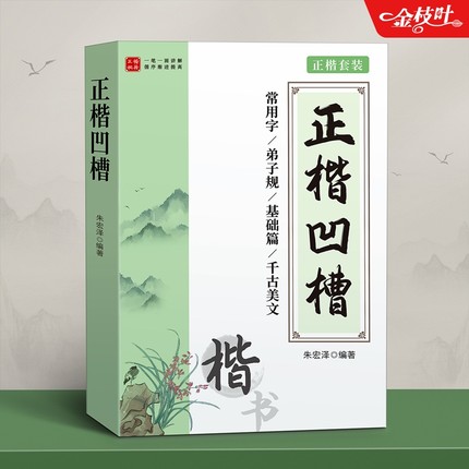 正楷字帖成人练字凹槽练字帖成年静心楷书入门钢笔专用练习硬笔书法练字本大学生男女生初高中生楷体速成初学者反复使用写字贴