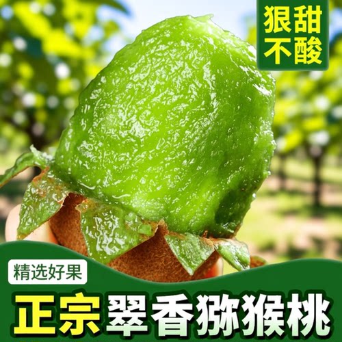 陕西周至翠香猕猴桃正宗产地直发超甜绿心水果新鲜当季整箱奇异果