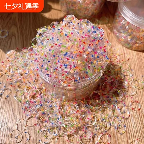 一次性橡皮筋女扎头小号发圈头绳头饰儿童宝宝皮套不伤发女孩发绳