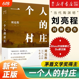 【精装典藏版】一个人的村庄 乡土作家刘亮程经典作品 豆瓣万人8.9高分中学语文试卷教材选用 在新疆获鲁迅文学奖