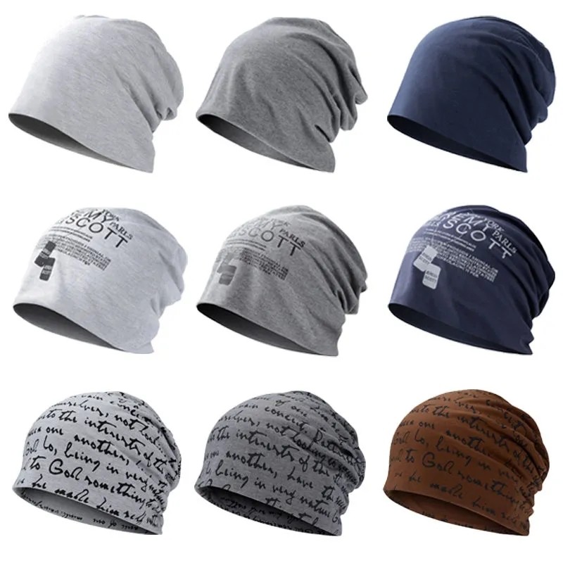 韩版潮套头帽子男女包头帽秋冬夏季头套堆堆睡帽薄款棉空调头巾