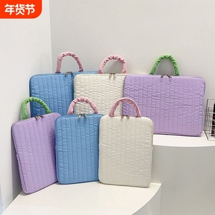 平板收纳包包包笔记本14寸手提韩版小清新防震撞色包内胆包电脑