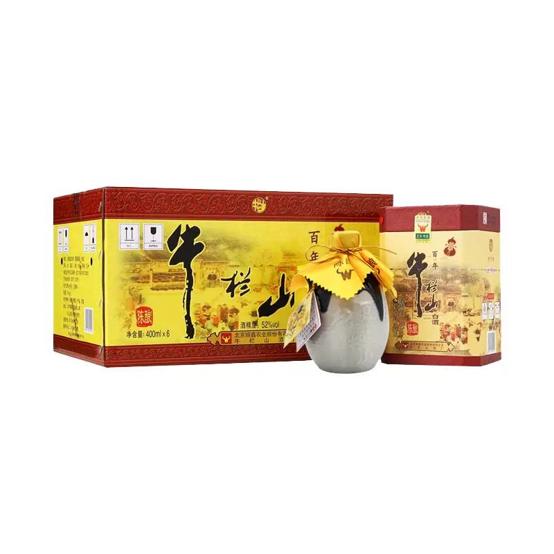 牛栏山百年陈酿白酒400mL*6瓶图片