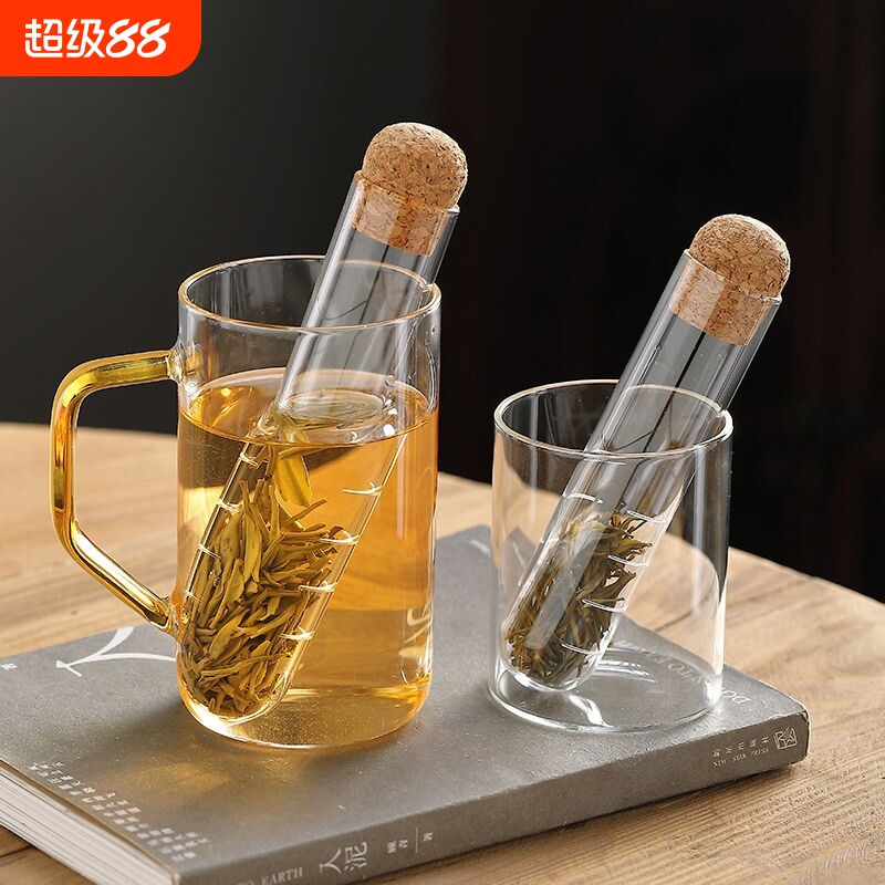 耐热玻璃试管茶漏泡花茶叶过滤图片