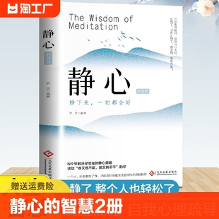 正版速发 静心的智慧 心静了整个人也舒服了 战胜焦虑 自我心理疏导 静下来一切都会好 成功励志书yzx