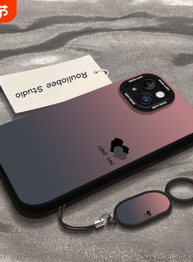 渐变黑色苹果17promax iphone16promax手机壳新款iphone15pro高级感14pro保护套13pm小众12网红1防摔硅胶女款
