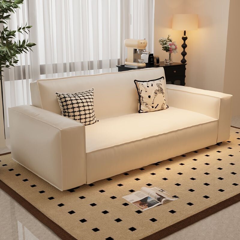 豆腐块布艺沙发客厅新款小户型双三人出租房卧室房间简易懒人沙发