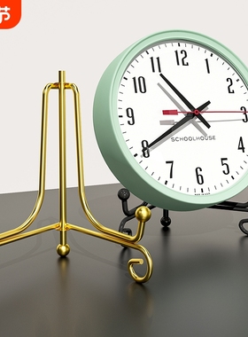 桌面支架简约装饰托架盘架架托铁艺架子钟表工艺摆件相框相册托架