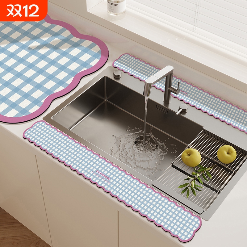 硅藻泥厨房沥水垫|超1000次加购