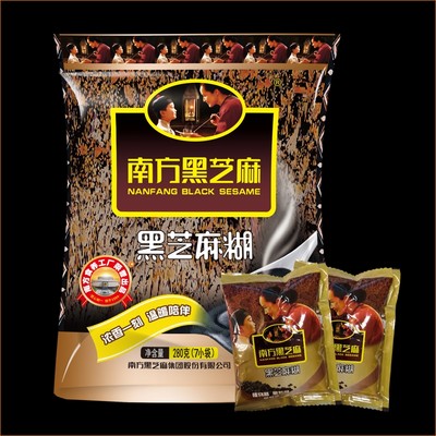 南方黑芝麻糊原味袋营养早餐即食冲饮黑芝麻糊280g*1袋冲泡核桃