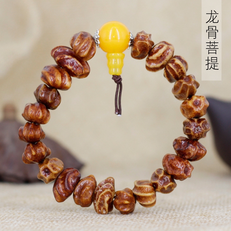 龙骨菩提风化单圈文玩男女同款