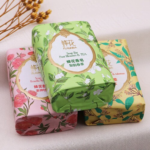 FLAUHRA/蜂花香皂精油香氛春茶洗脸沐浴洗澡官方旗舰店玫瑰国货