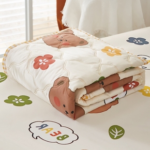 空调被夏凉被双人儿童被子宿舍单人夏被春秋可机洗薄被芯午休裸睡