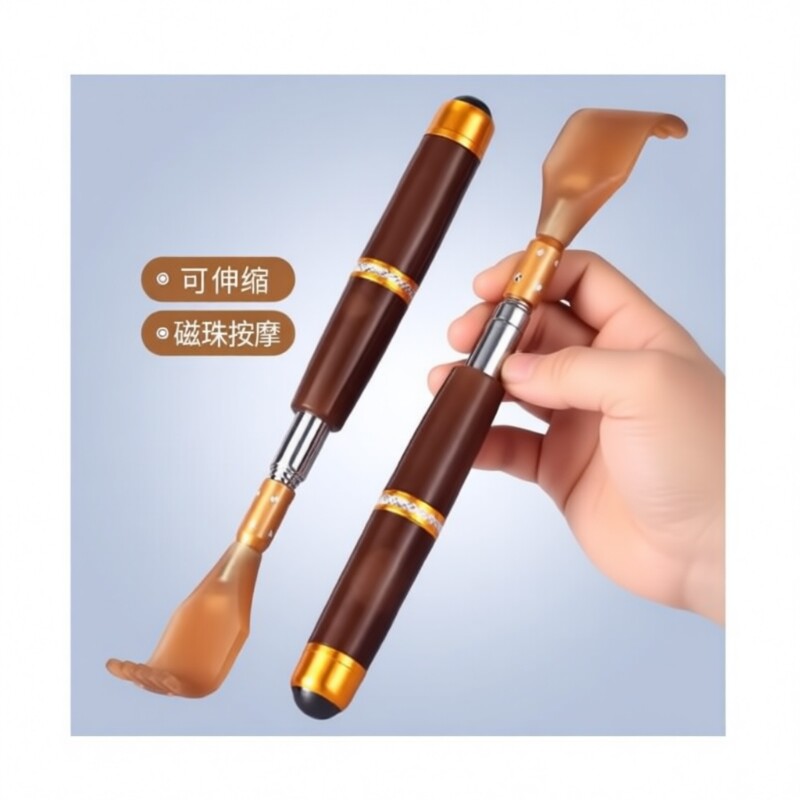 不求人痒痒挠抓背扒抓背器背部老头乐伸缩挠痒非牛角按摩不锈钢