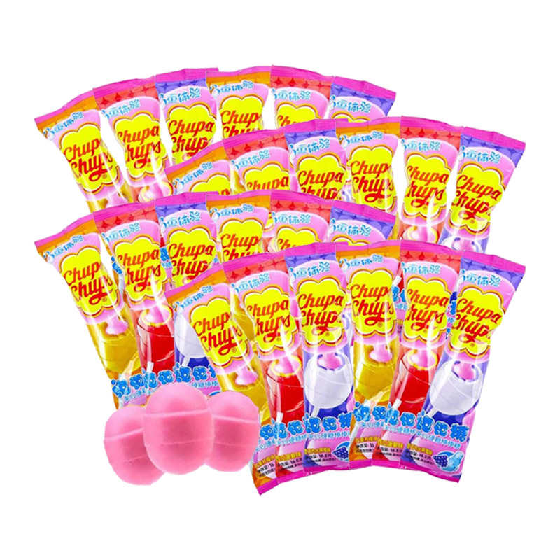 珍宝珠混合口味泡泡糖夹心棒糖棒棒糖14g*24支