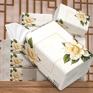 40大包500张纸巾抽纸家用餐巾纸卫生卷纸厨房纸整箱面巾纸乳霜纸