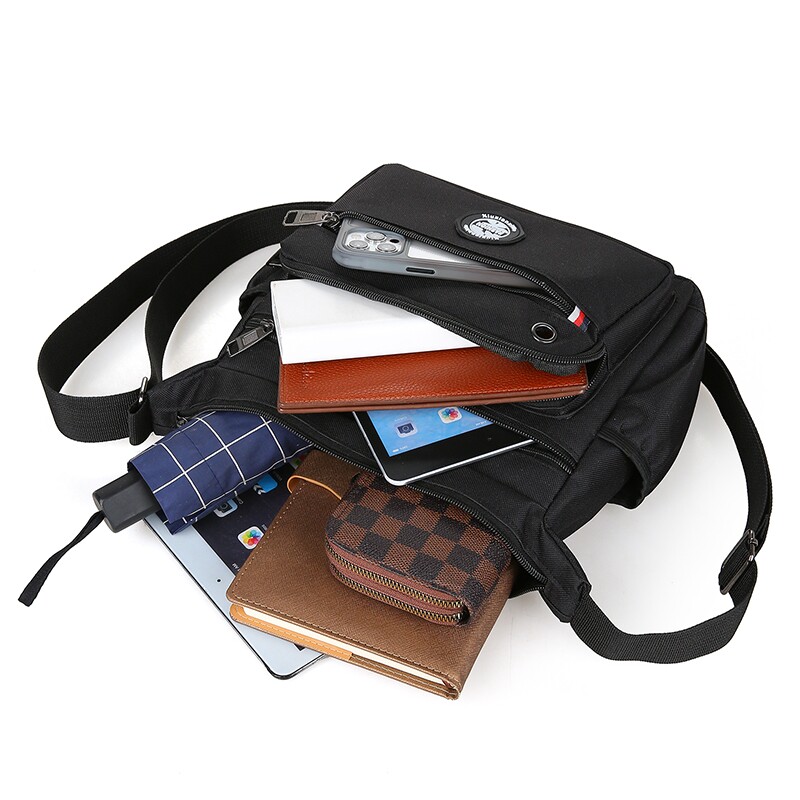 牛津布单肩包休闲防水旅行背包商务挎包男包斜挎包大容量多规格