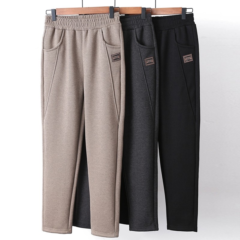 妈妈裤子春秋直筒中年女裤中老年人春装小个子奶奶宽松休闲运动裤