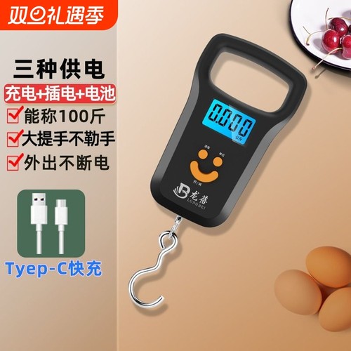 龙蓓家用手提电子秤可称100斤