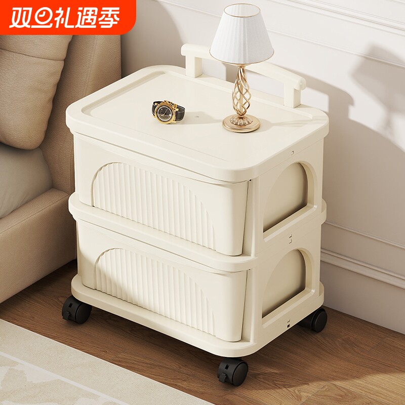 小推车置物架落地零食卫生间多层床头收纳储物架收纳柜移动多功能