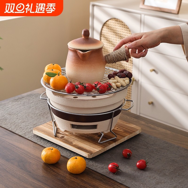 围炉煮茶炭炉茶壶茶器具全套套装配件烤奶茶罐户外碳炉炭火火炉
