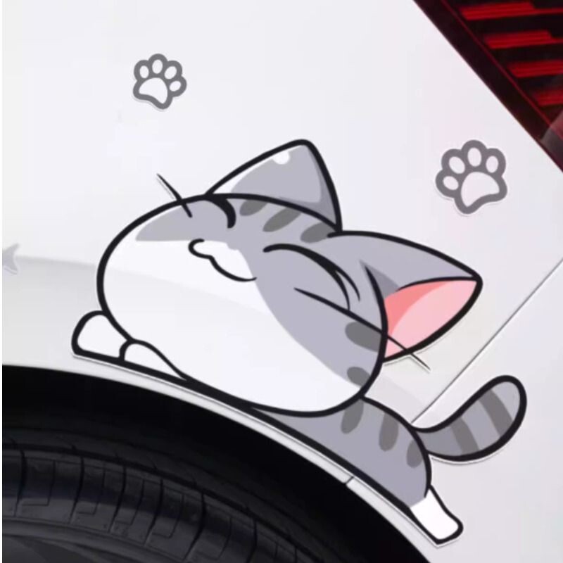 汽车贴纸轮眉前后保险杠划痕遮挡车尾车贴防水贴画车头遮盖电动车