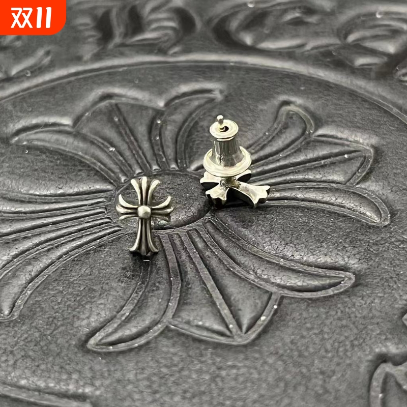 经典款十字架耳钉女生小众