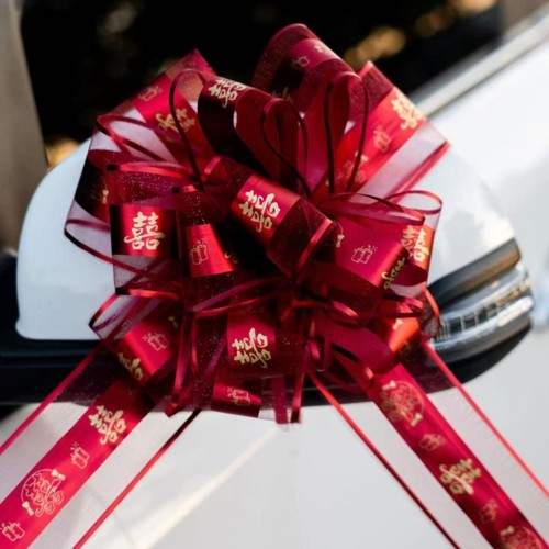 婚车大号红拉花|超6.4万次加购