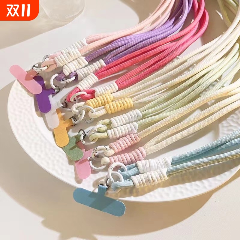 简约女手机壳挂绳斜挎背带挂链