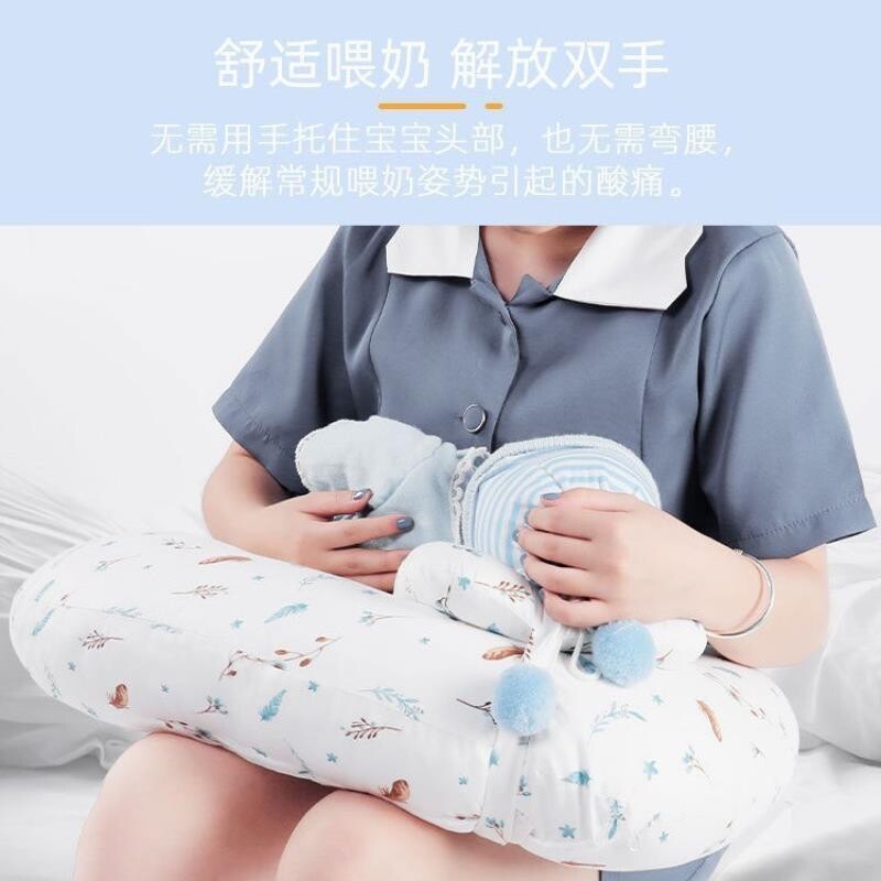 跨境多功能婴儿喂奶枕宝妈哺乳枕儿防吐奶孕妇枕头透气护腰可拆洗