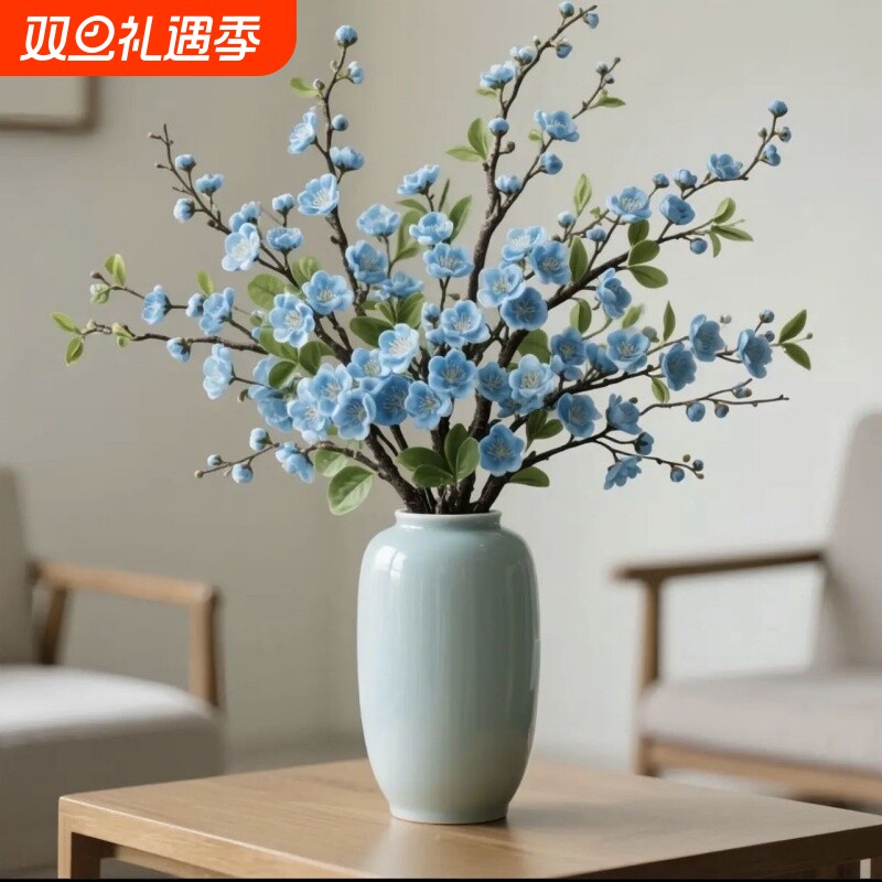 遇水开花水培开花浓香型梅花枝带花苞室内耐寒花卉绿植客厅阳台