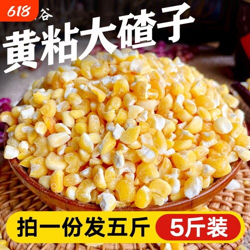 东北粘黄玉米碴25年农家新货现磨