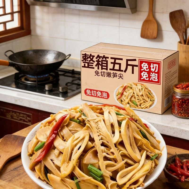 炭烤竹笋尖新鲜特产江西农家自制笋片糯米笋丝笋干嫩笋袋装泡椒